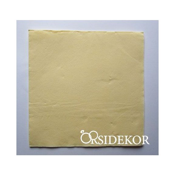 Textilhatású szalvéta, krém