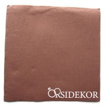 Textilhatású szalvéta, barna