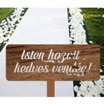 Isten hozott - esküvői tábla 