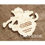   Kis herceg bölcsesség - köszönetajándék fa hűtőmágnes