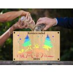 Karácsonyi szarvas mintás , homokceremónia Karácsonyi szarvas mintás , homokceremónia