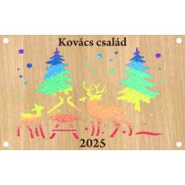 Karácsonyi szarvas mintás , homokceremónia