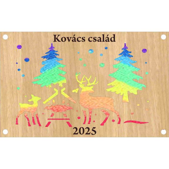 Karácsonyi szarvas mintás , homokceremónia Karácsonyi szarvas mintás , homokceremónia