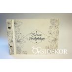 Vendégkönyv virágmotívumokkal Vendégkönyv virágmotívumokkal