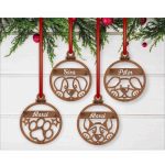   Fa karácsonyfadísz – kutyás motívumokkal (8 aranyos dizájn)