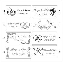   Mini Nyitható gyűrűtartó doboz fából, gravírozott mintával