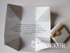Dobozos esküvői meghívó mintás dobozban, 7x7 cm