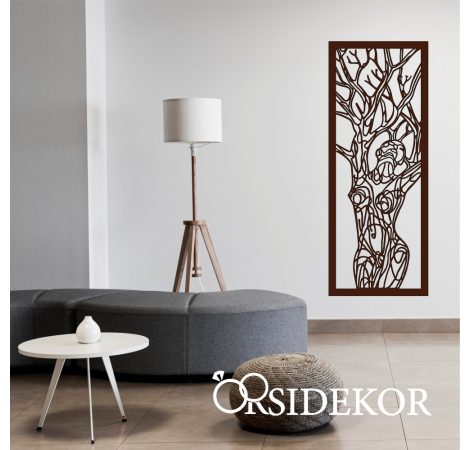 Fatörzs női akt falikép fából