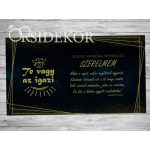 TE VAGY AZ IGAZI ÜNNEPI Házassági évforduló tábla