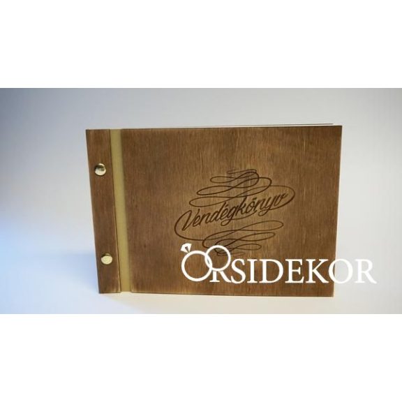 Gravírozott vendégkönyv