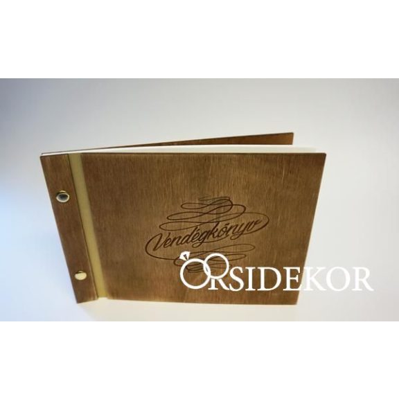 Gravírozott vendégkönyv