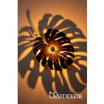 Trópusi leveles árnyékvető fali lámpatest fából