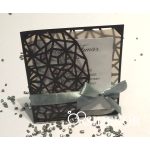 Geometrikus lézervágott esküvői meghívó