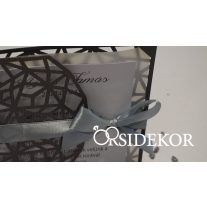 Geometrikus lézervágott esküvői meghívó