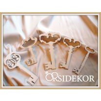 Fa kulcsok -  vintage esküvői dekoráció