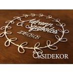 Alternatív vendégkönyv kör díszítéssel