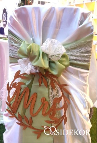 Növény koszorús Mrs fa dekoráció esküvőre