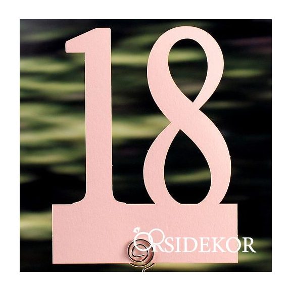 Asztalszámok papírból, 10 db/csomag