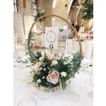 FA karika szett esküvői dekoráció natúr - 6 db