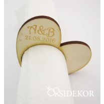 Szalvétagyűrű és köszönetajándék