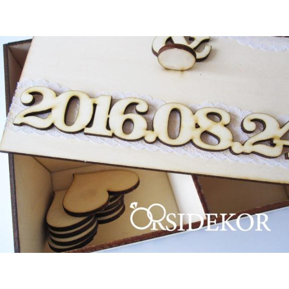 Egyedi dobozos névre szóló vendégkönyv