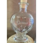 Homokszertartás szív üveg gravírozva