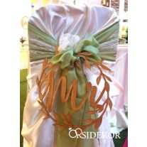 Növény koszorús Mr fa dekoráció esküvőre