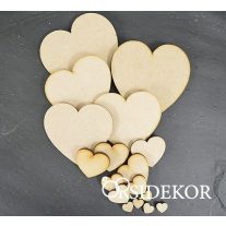 Fa szívecske - több méretben
