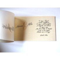   Pausz esküvői meghívó vőlegény-menyasszony mintával és masnival