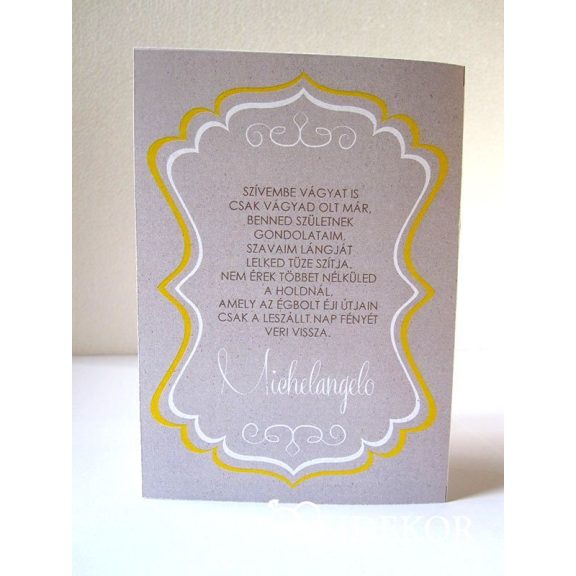 Esküvői meghívó keretes szöveggel