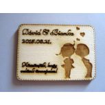 Fa köszönetajándék hűtőmágnes