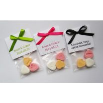 Köszönetajándék cukorka és Tictac