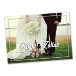 Fényképes esküvői meghívó