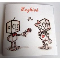 Figurás esküvői meghívó