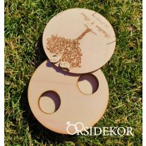 Gyűrűtartó dobozók, fa gyűrűhordozó