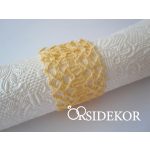 Szalvétagyűrű csipke fehér