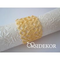 Szalvétagyűrű csipke fehér